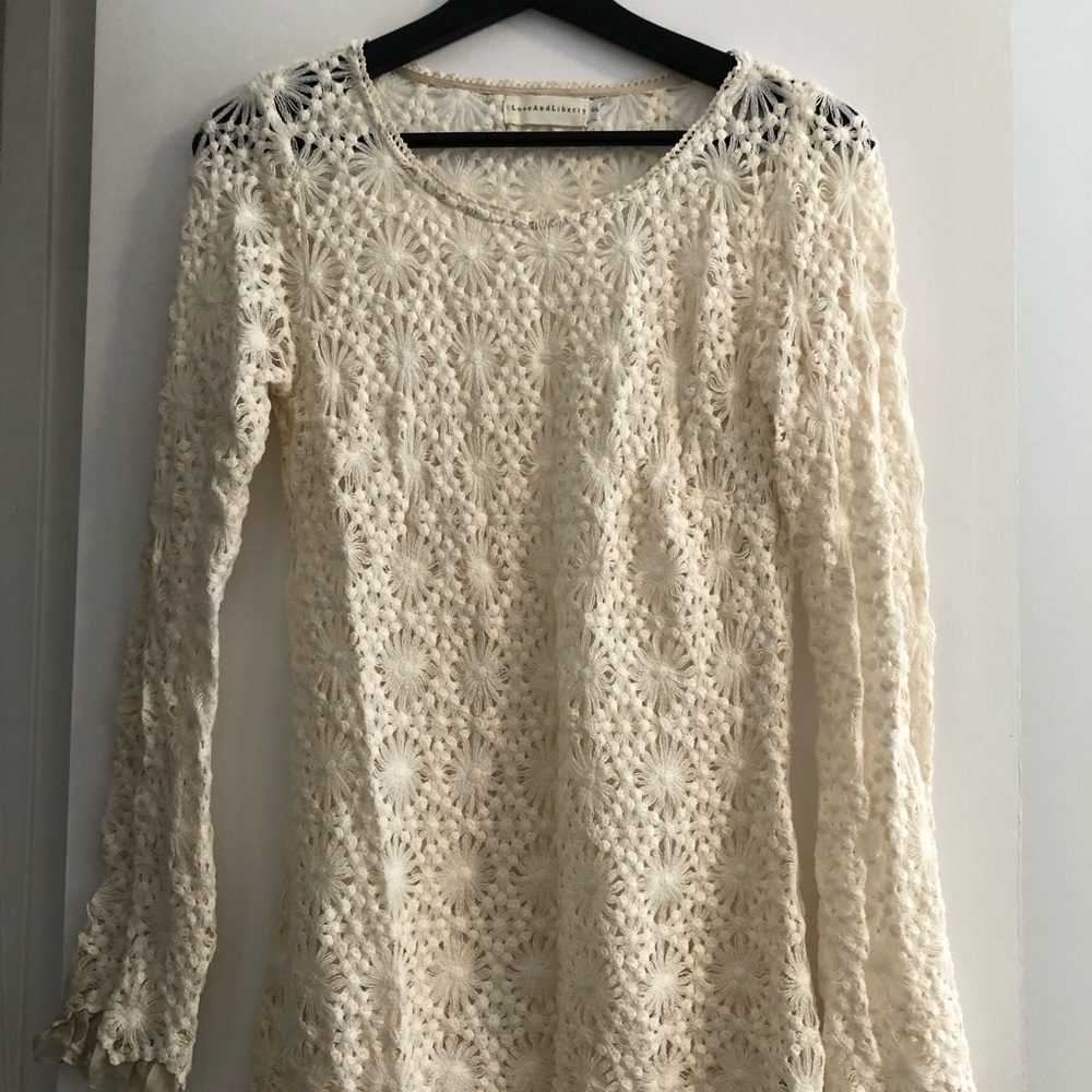 For Love and Liberty Lace top. Worn ONCE.